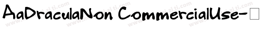 AaDraculaNon CommercialUse字体转换